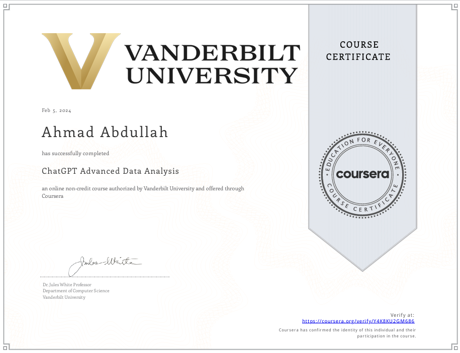ChatGPT Advanced Data Analysis